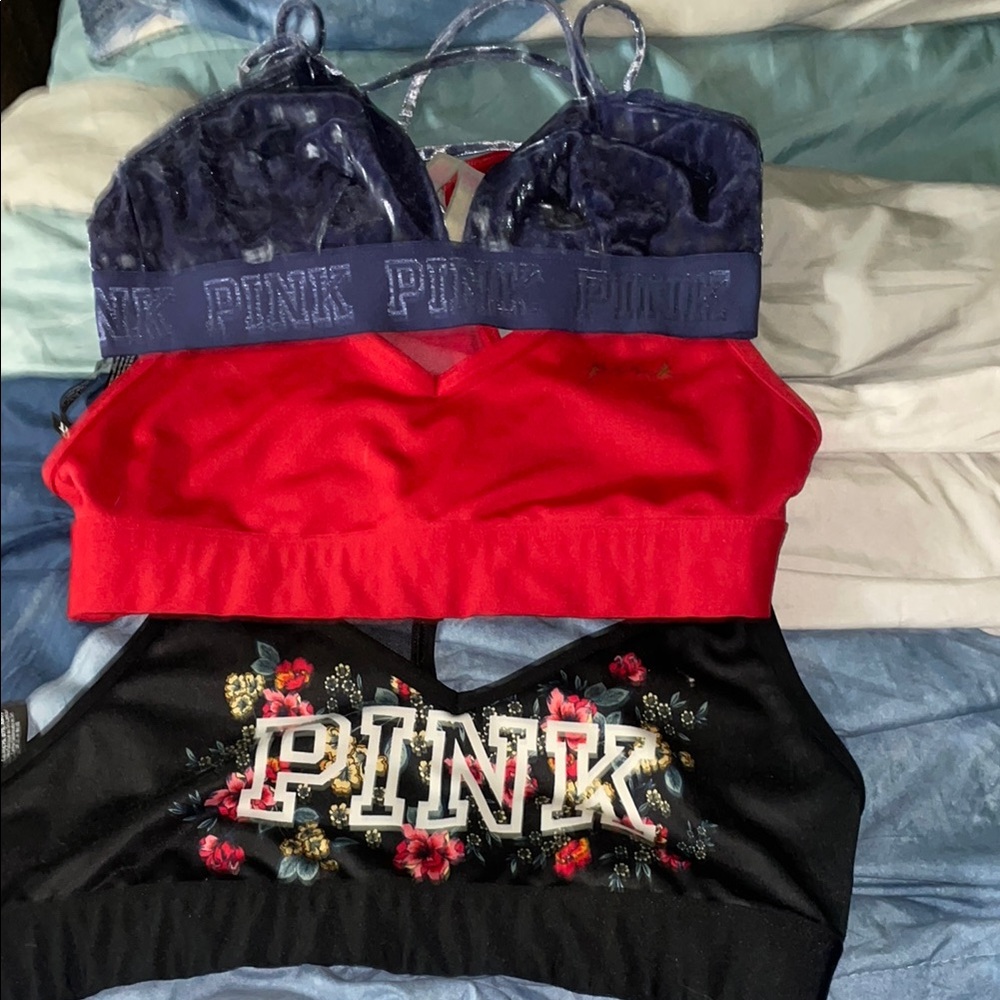 PINK Victoria's Secret Women's Intimates Set - Blue, Red, Black
